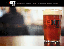 Tablet Screenshot of exit6brewery.com